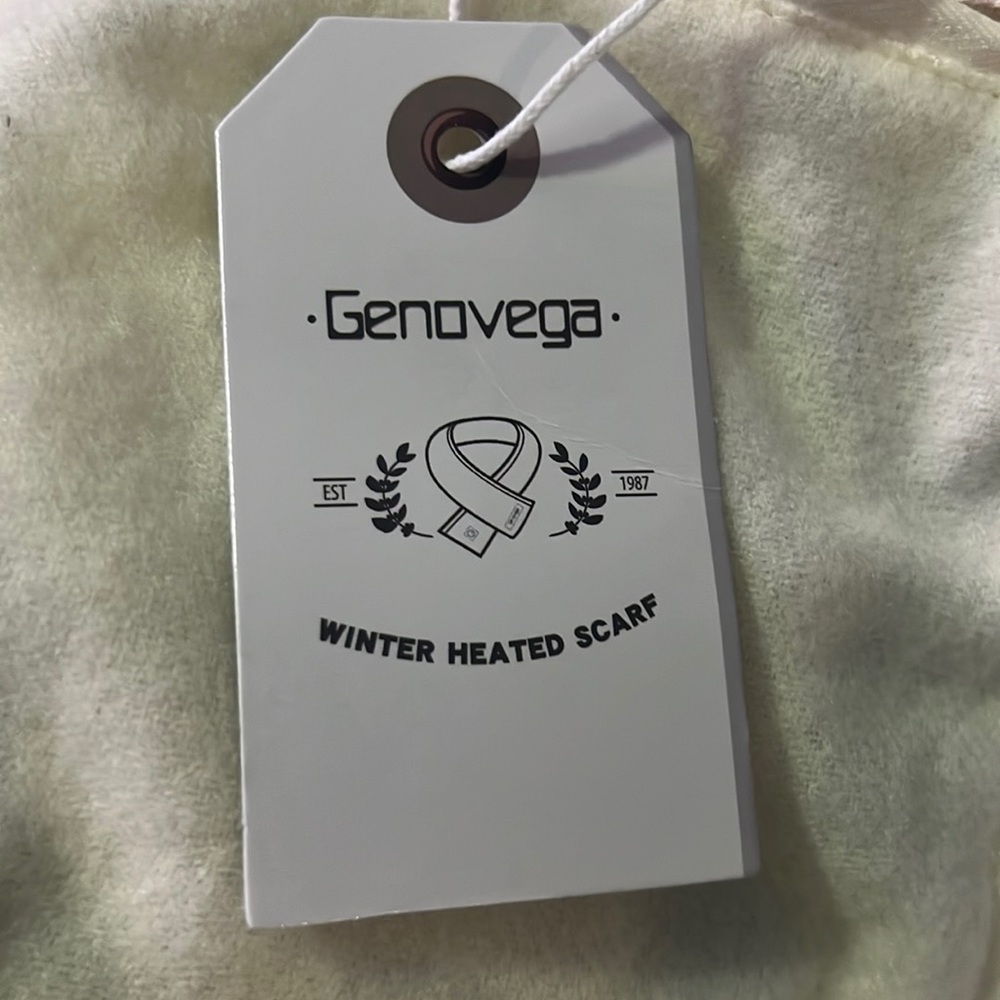 genovegawinter heated scarf beige color - Picture 3 of 5